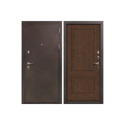Входная металлическая дверь Лекс 5А Цезарь Энигма-1 Орех (панель №57)