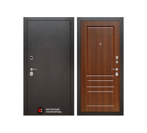 Входная дверь Labirint SILVER 03 - Орех бренди Входная дверь Labirint SILVER 03 - Орех бренди