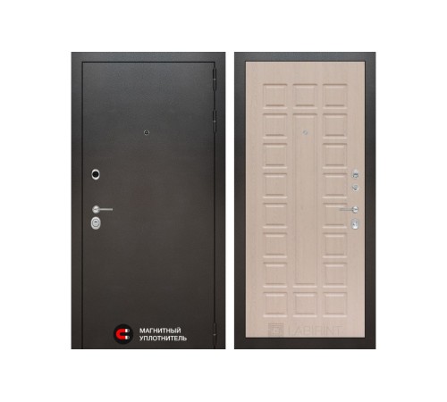 Входная дверь Labirint SILVER 04 - Беленый дуб Входная дверь Labirint SILVER 04 - Беленый дуб