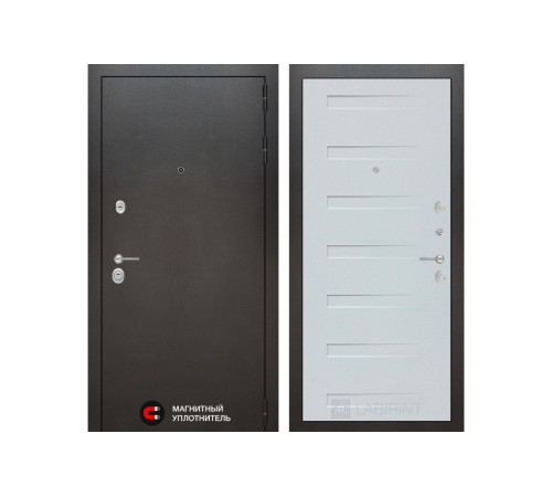 Входная дверь Labirint SILVER 14 - Дуб кантри белый горизонтальный Входная дверь Labirint SILVER 14 - Дуб кантри белый горизонтальный
