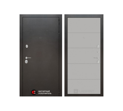 Входная дверь Labirint SILVER 13 - Грей софт Входная дверь Labirint SILVER 13 - Грей софт