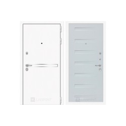 Входная дверь Labirint Лайн WHITE 14 Дуб кантри белый горизонтальный