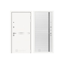 Входная белая дверь в квартиру Labirint Лайн WHITE 22 Белый матовый