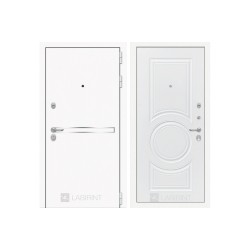 Входная белая дверь в квартиру Labirint Лайн WHITE 23 Белый Софт