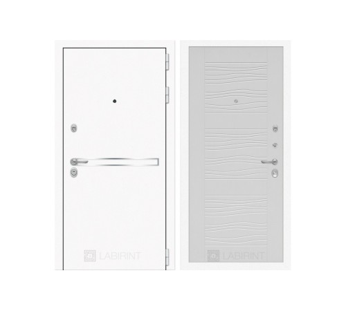 Входная дверь Labirint Лайн WHITE 06 Белое дерево Входная дверь Labirint Лайн WHITE 06 Белое дерево