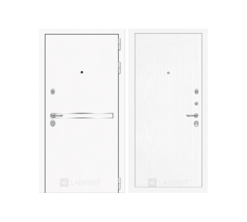 Входная дверь Labirint Лайн WHITE 07 Белое дерево Входная дверь Labirint Лайн WHITE 07 Белое дерево