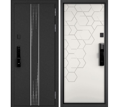 CITY MAX IQ (с электронным замком) D22|184 Антрацит букле/Белый софт CITY MAX IQ (с электронным замком) D22|184 Антрацит букле/Белый софт