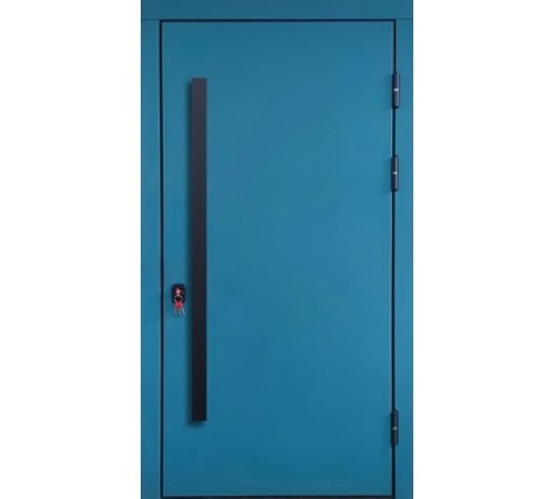 Стальная дверь МДФ RAL с высокой ручкой Стальная дверь МДФ RAL с высокой ручкой