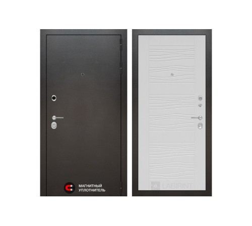 Входная дверь Labirint SILVER 06 - Белое дерево Входная дверь Labirint SILVER 06 - Белое дерево