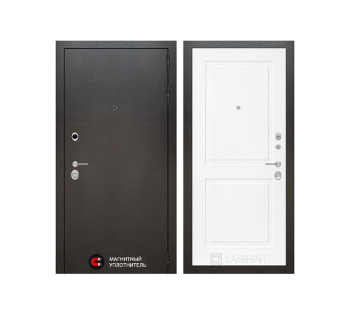 Входная дверь Labirint SILVER 11 - Белый софт Входная дверь Labirint SILVER 11 - Белый софт