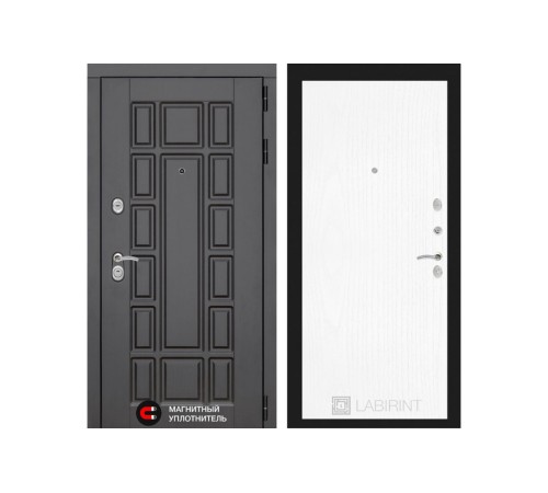 Входная дверь Labirint Нью-Йорк 07 - Белое дерево Входная дверь Labirint Нью-Йорк 07 - Белое дерево