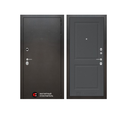 Входная дверь Labirint SILVER 11 - Графит софт Входная дверь Labirint SILVER 11 - Графит софт