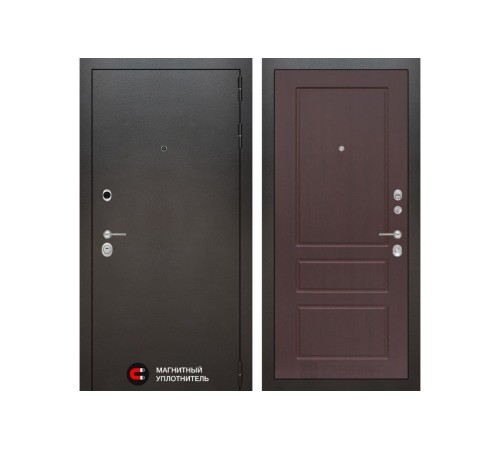 Входная дверь Labirint SILVER 03 - Орех премиум Входная дверь Labirint SILVER 03 - Орех премиум