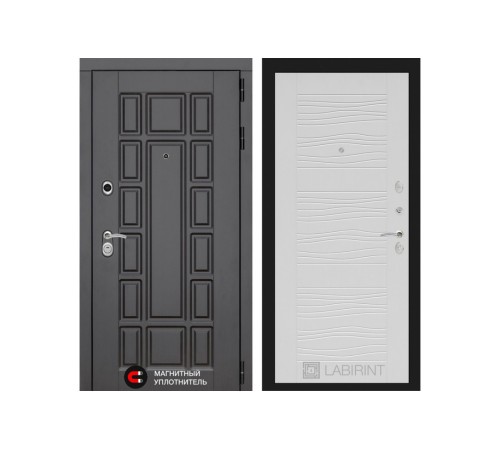 Входная дверь Labirint Нью-Йорк 06 - Белое дерево Входная дверь Labirint Нью-Йорк 06 - Белое дерево