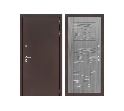 Входная дверь Labirint CLASSIC антик медный 06 - Сандал серый Входная дверь Labirint CLASSIC антик медный 06 - Сандал серый