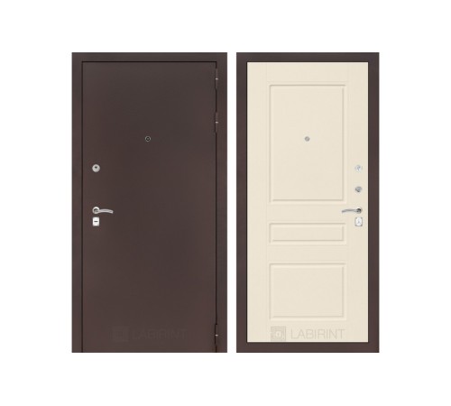Входная дверь Labirint CLASSIC антик медный 03 Крем софт Входная дверь Labirint CLASSIC антик медный 03 Крем софт