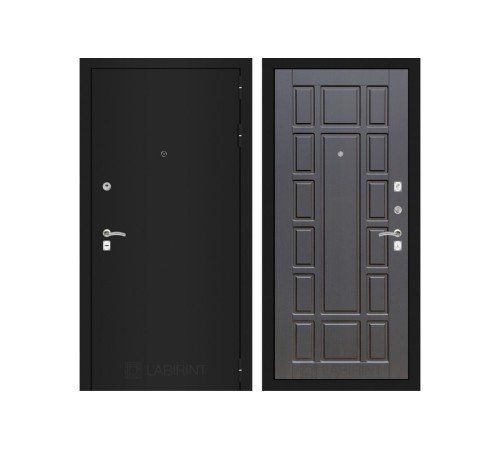 Входная дверь Labirint CLASSIC шагрень черная 12 - Венге Входная дверь Labirint CLASSIC шагрень черная 12 - Венге