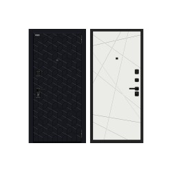 Входная дверь Браво Кьюб (RBE) Total Black/Super White