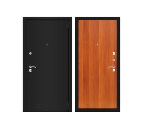 Входная дверь Labirint CLASSIC шагрень черная 05 - Итальянский орех Входная дверь Labirint CLASSIC шагрень черная 05 - Итальянский орех