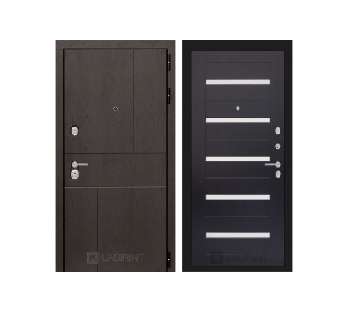 Входная дверь Labirint URBAN 01 - Венге, стекло белое Входная дверь Labirint URBAN 01 - Венге, стекло белое