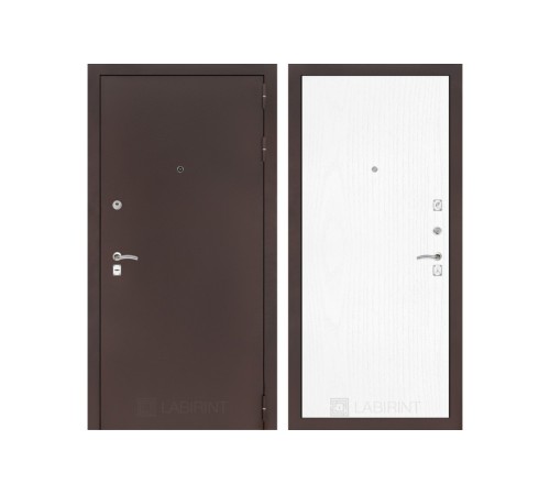 Входная дверь Labirint CLASSIC антик медный 07 - Белое дерево Входная дверь Labirint CLASSIC антик медный 07 - Белое дерево