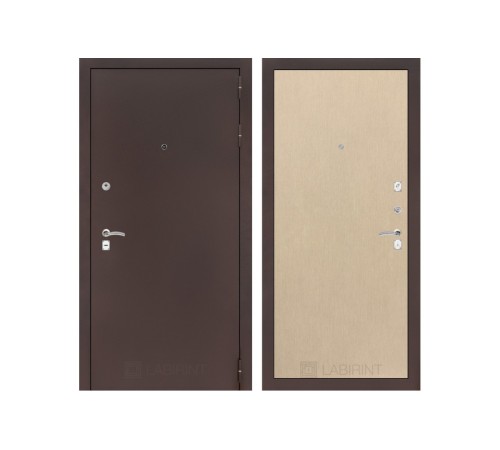 Входная дверь Labirint CLASSIC антик медный 05 Венге светлый Входная дверь Labirint CLASSIC антик медный 05 Венге светлый