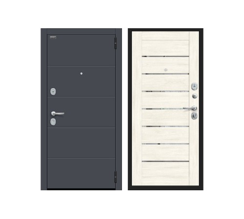 Входная дверь Браво Прайд Kale Graphite Pro/Nordic Oak Входная дверь Браво Прайд Kale Graphite Pro/Nordic Oak