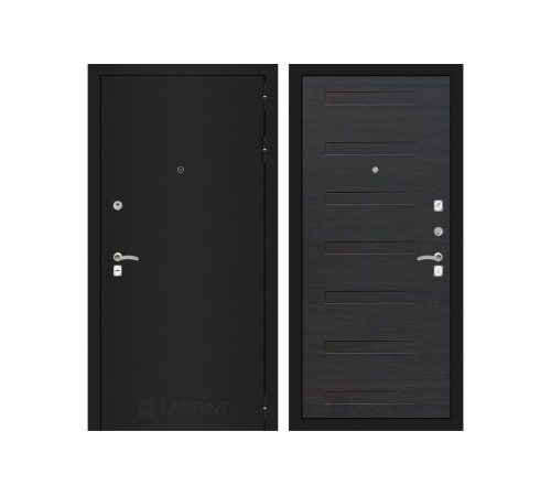Входная дверь Labirint CLASSIC шагрень черная 14 - Эковенге Входная дверь Labirint CLASSIC шагрень черная 14 - Эковенге