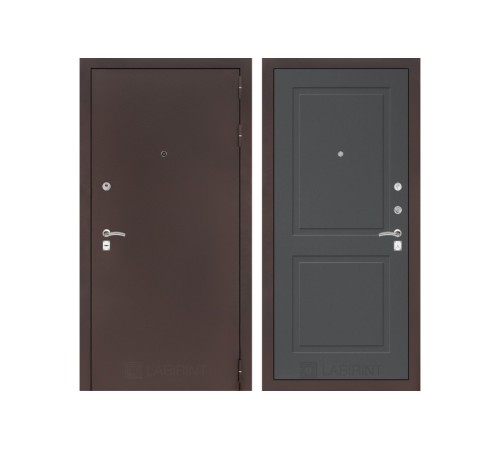 Входная дверь Labirint CLASSIC антик медный 11 - Графит софт Входная дверь Labirint CLASSIC антик медный 11 - Графит софт